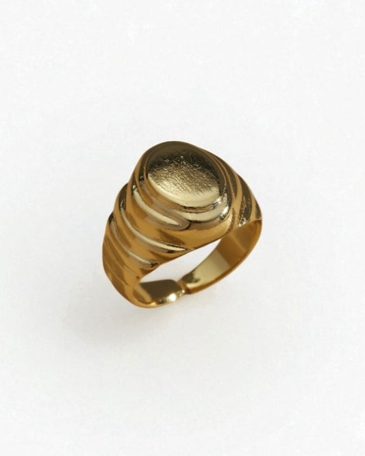 Anel Ajustável Dedinho Old Dourado
