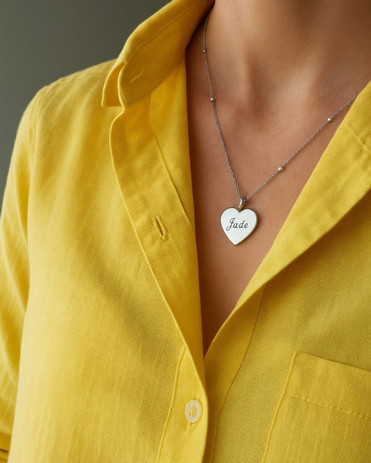 Pingente Heart Personalize Prata