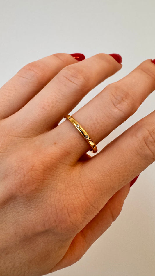 Anel Ajustável Carol Dourado