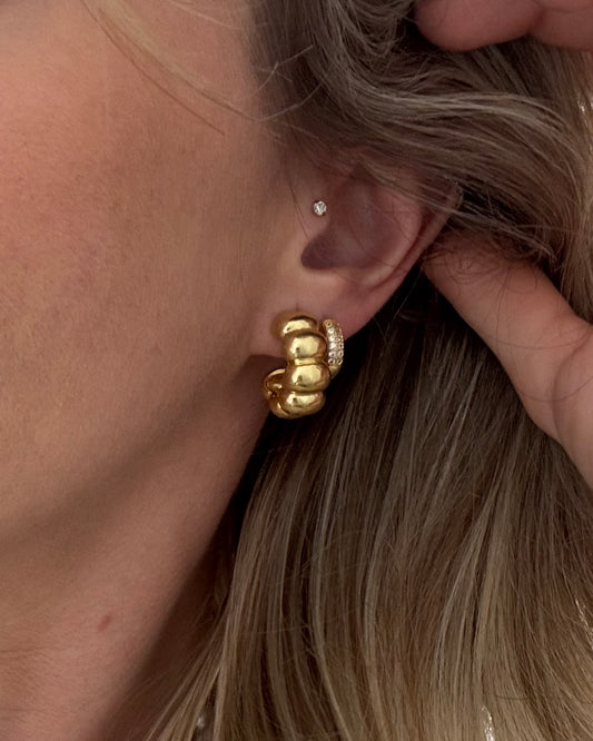 Brinco Argola Buds Dourado