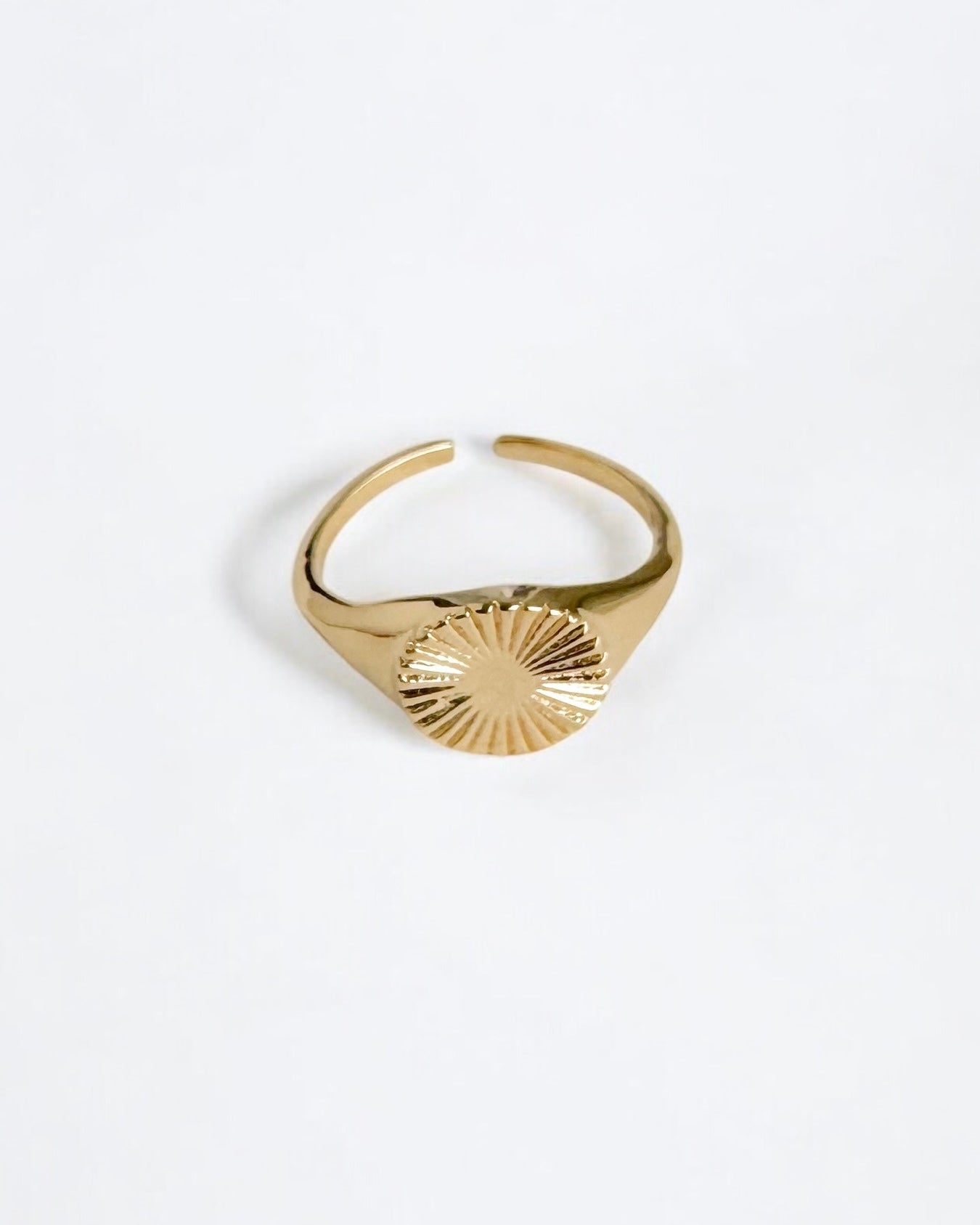 Anel Ajustável Coin Dourado