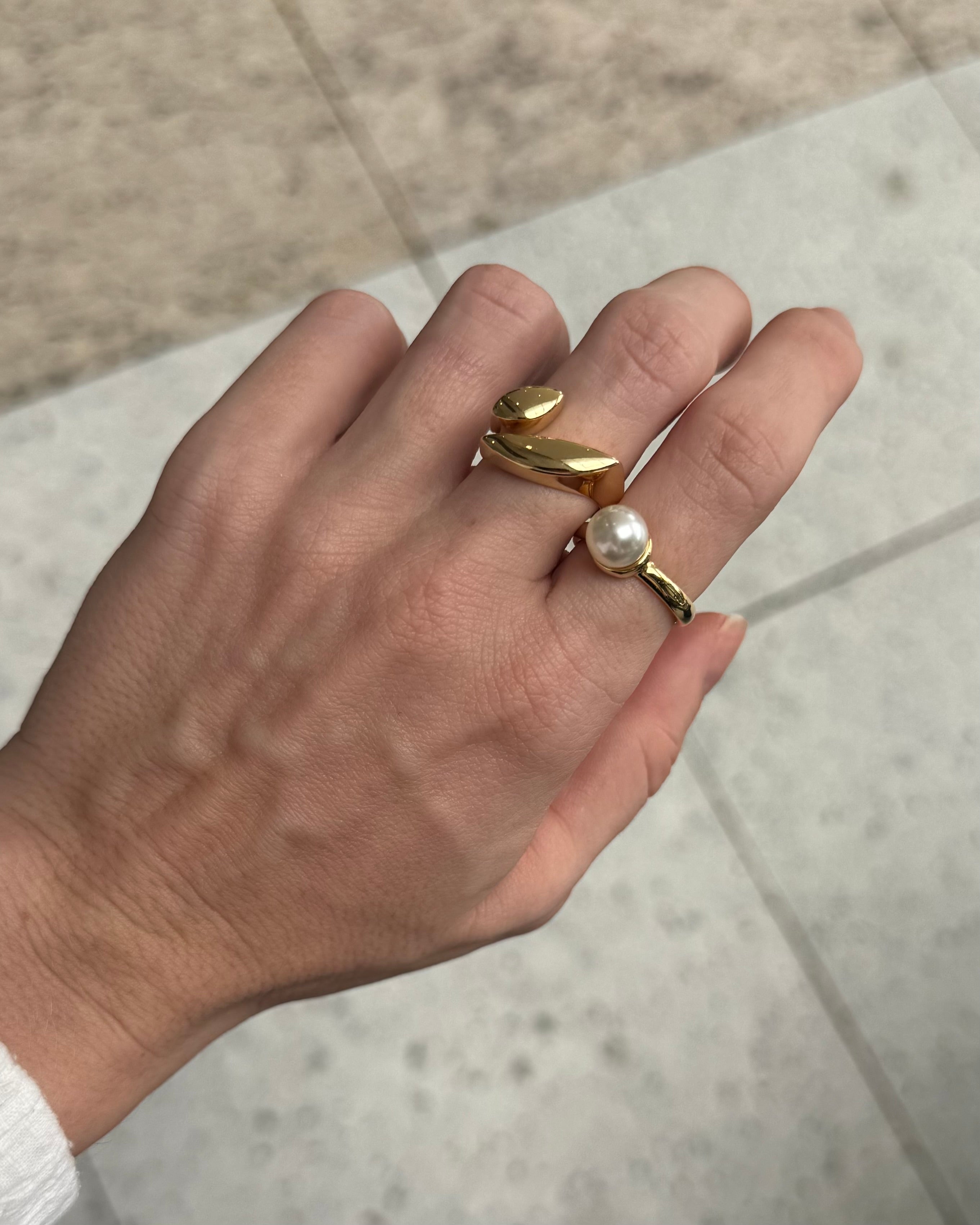 Anel Ajustável Manu Dourado
