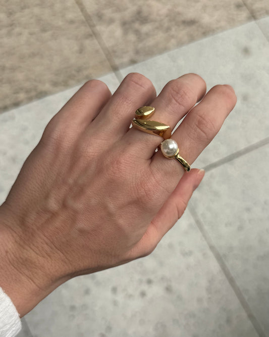 Anel Ajustável Manu Dourado