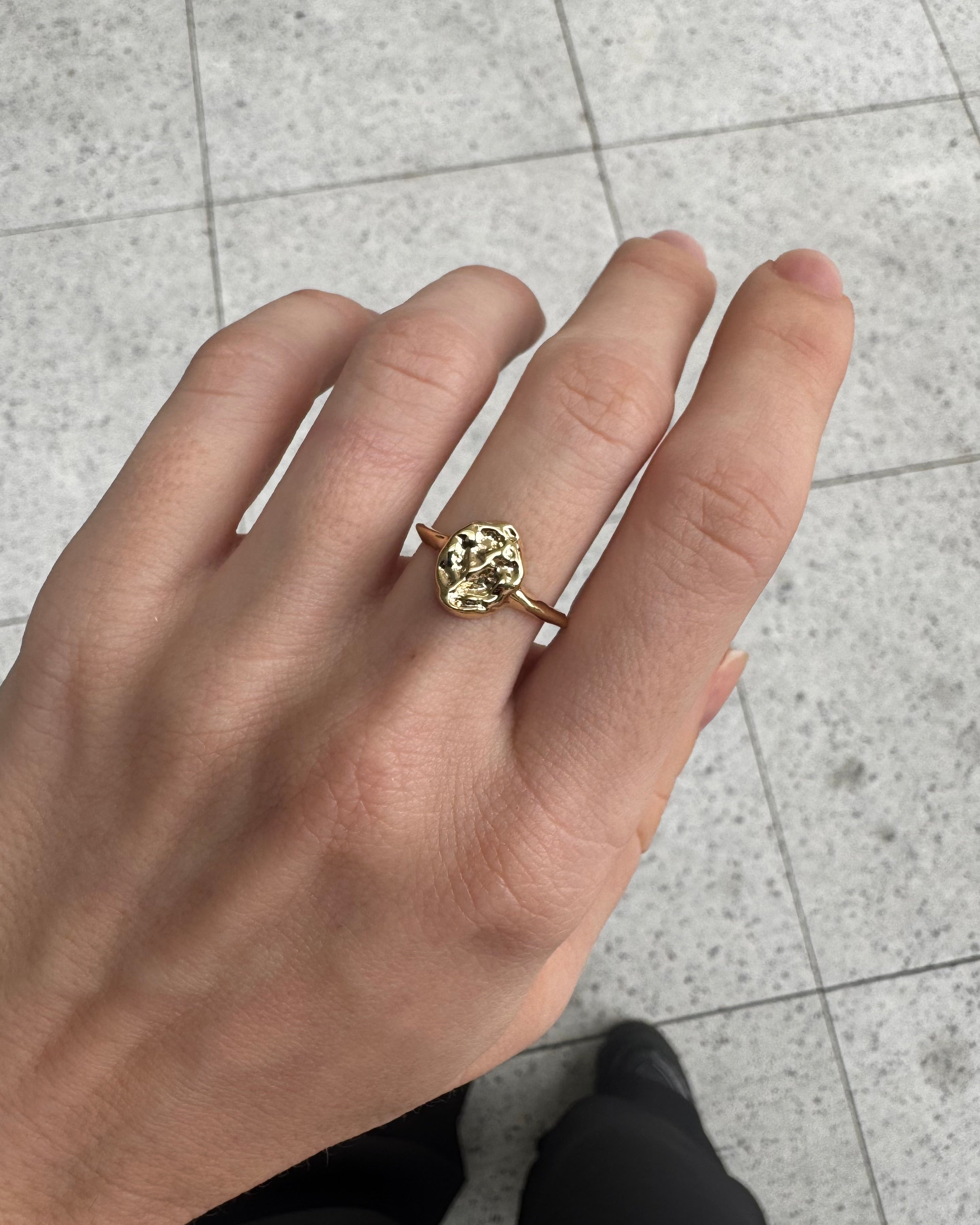 Anel Ajustável Lola Dourado