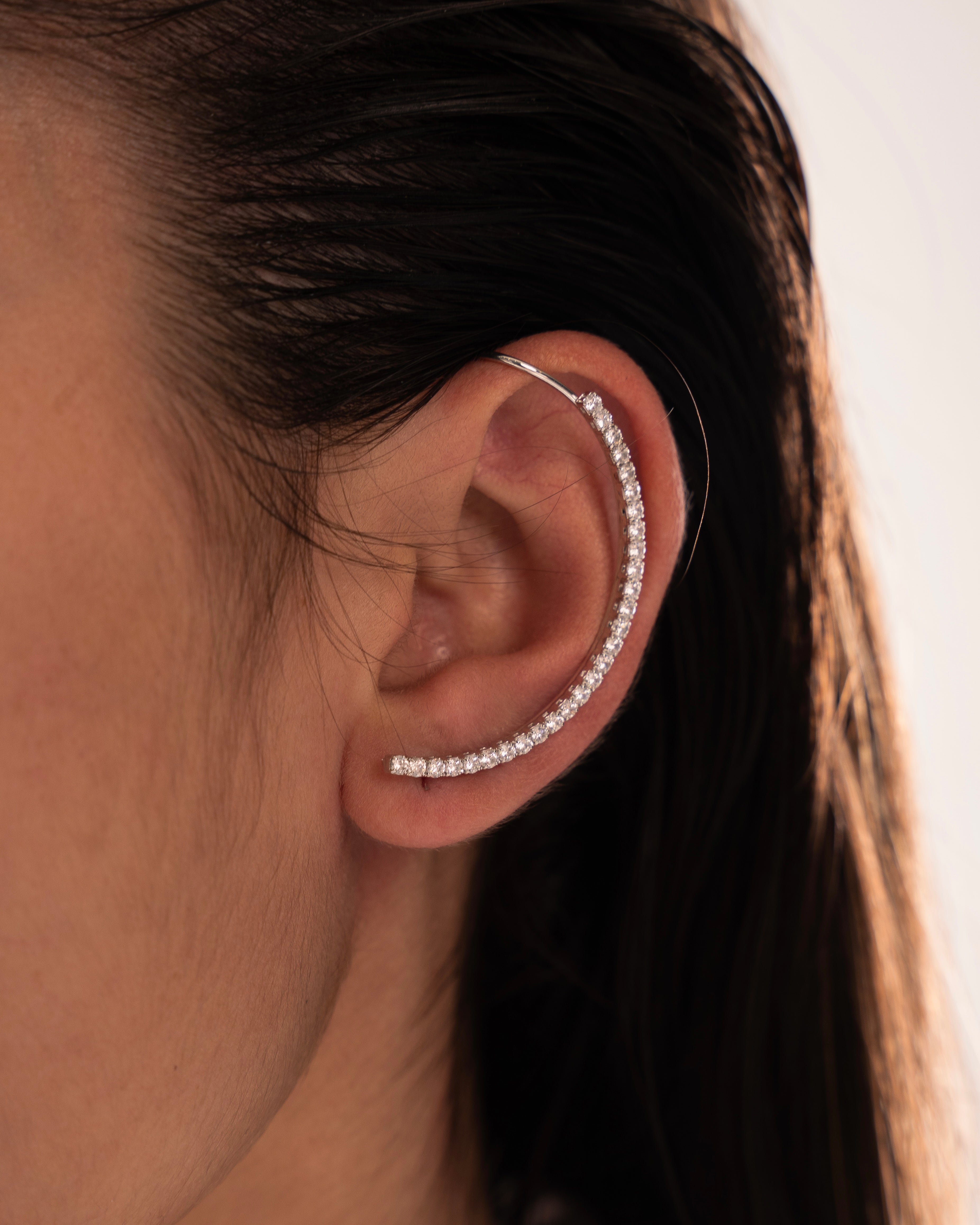 Brinco Ear Cuff Vivi Prata