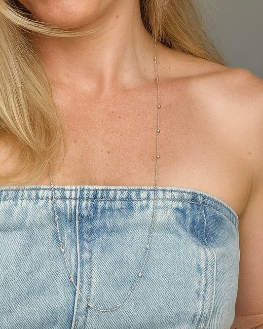 Corrente Carol 68cm Prata