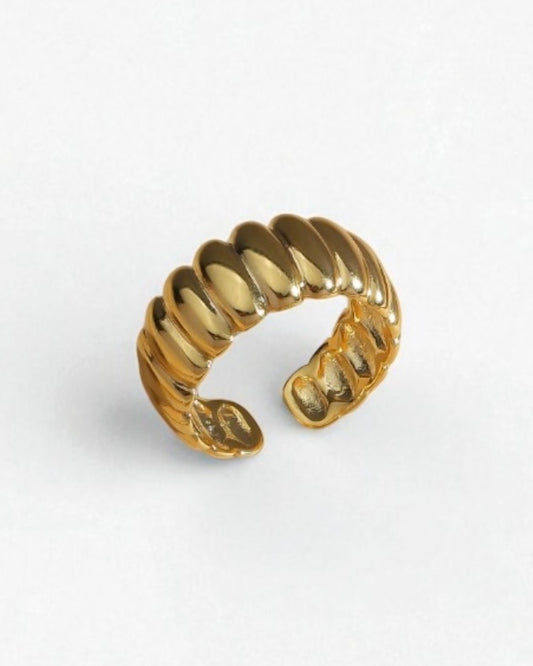 Anel Ajustável Buds Dourado