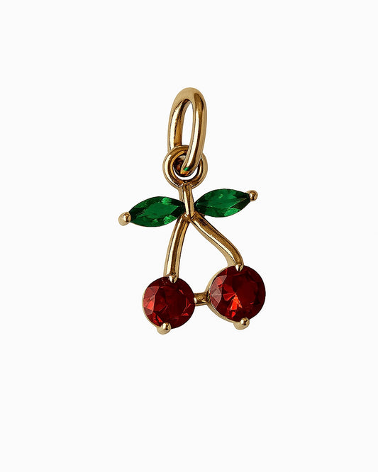 Charm Cereja Dourado
