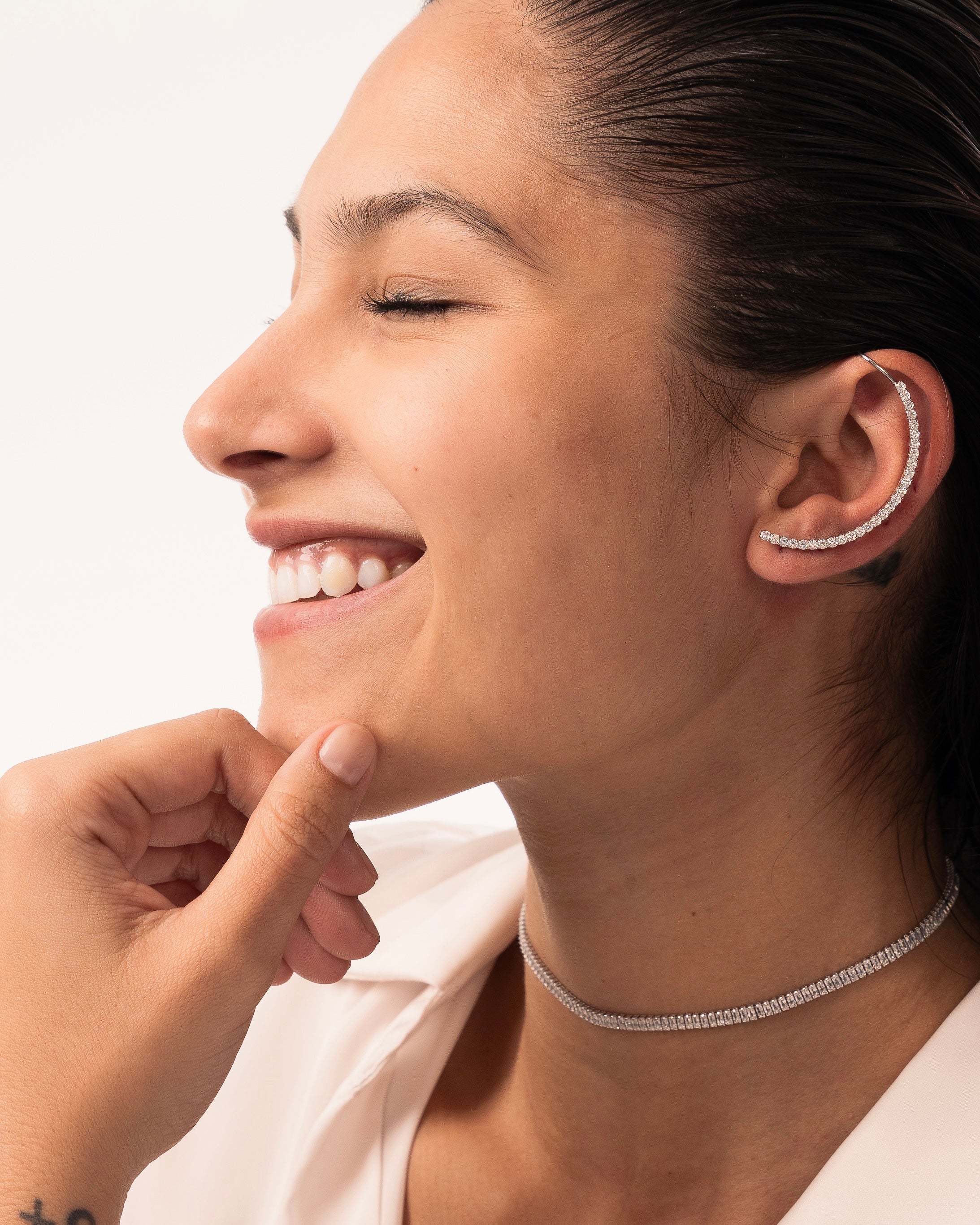 Brinco Ear Cuff Vivi Prata