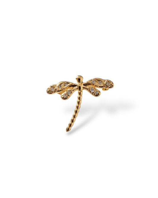 Broche Libélula Dourado