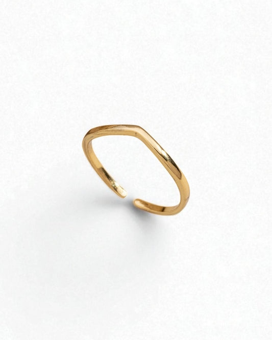 Anel Ajustável Queen Dourado
