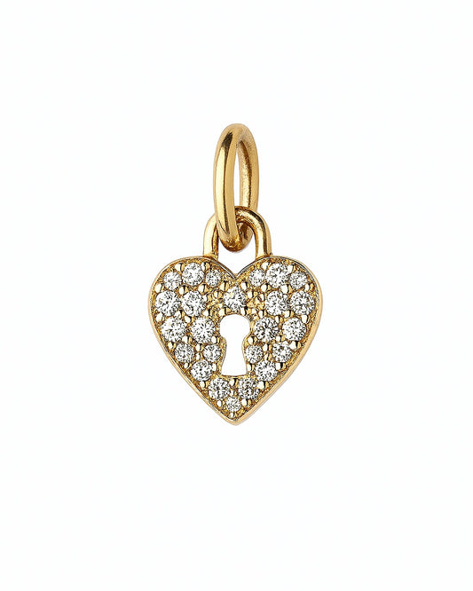 Charm Cadeado Dourado