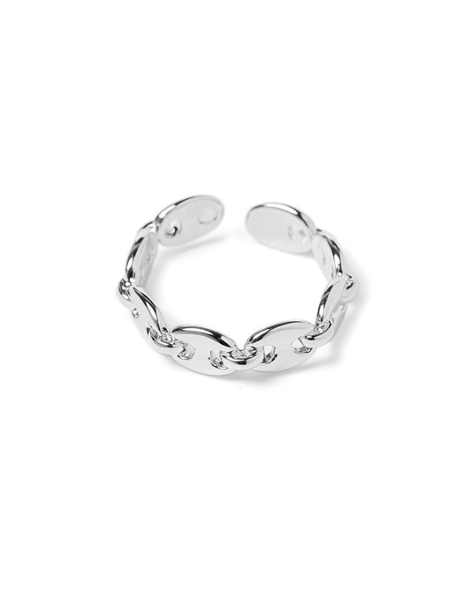 Anel Ajustável Infinity Prata