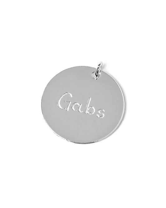 Pingente Medalha Personalize Prata