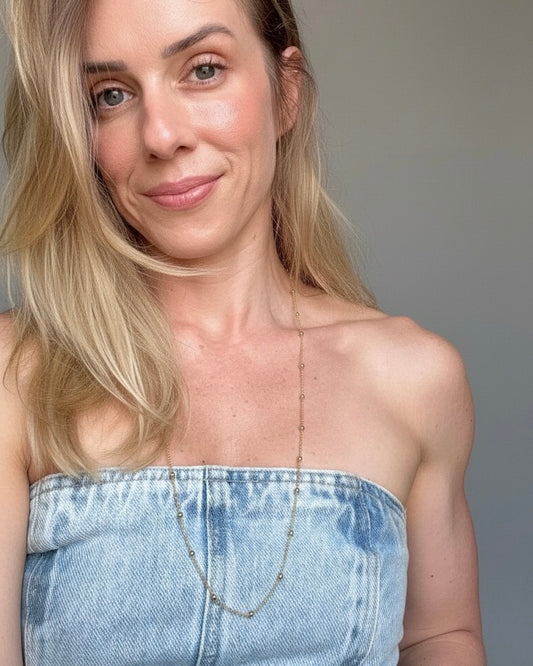 Corrente Carol 68cm Dourada