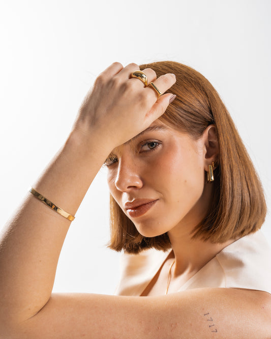 Bracelete Liso Dourado