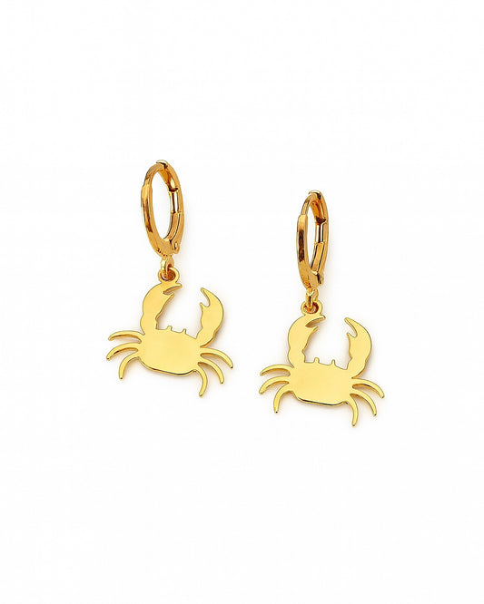 Brinco Argolinha Caranguejo Dourado