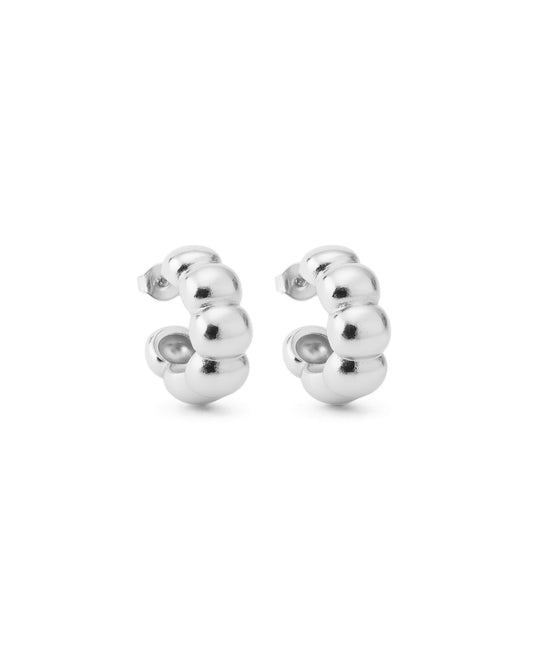 Brinco Argola Buds Prata