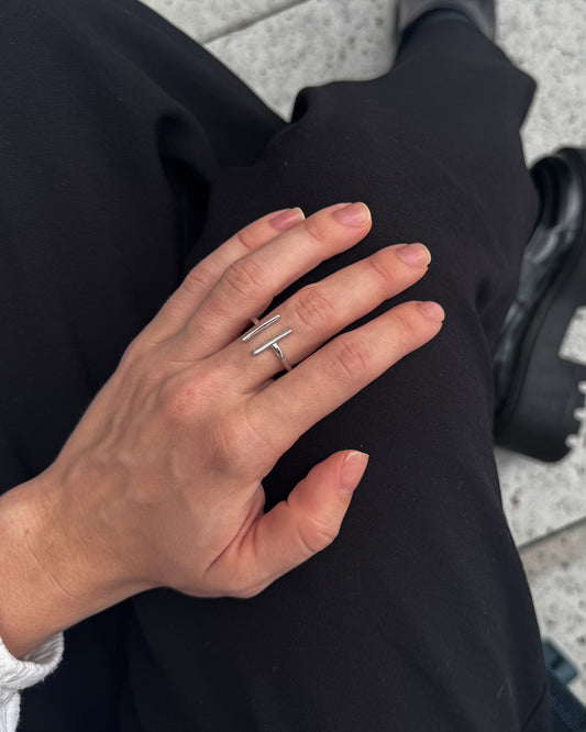 Anel Ajustável Tita Prata