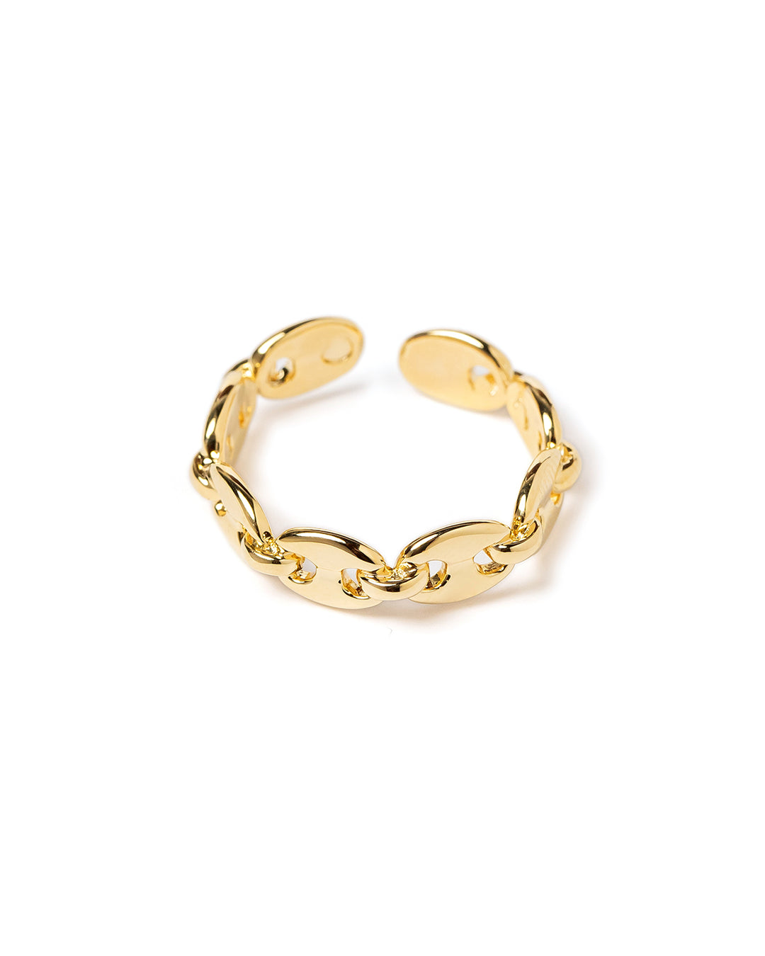 Anel Ajustável Infinity Dourado