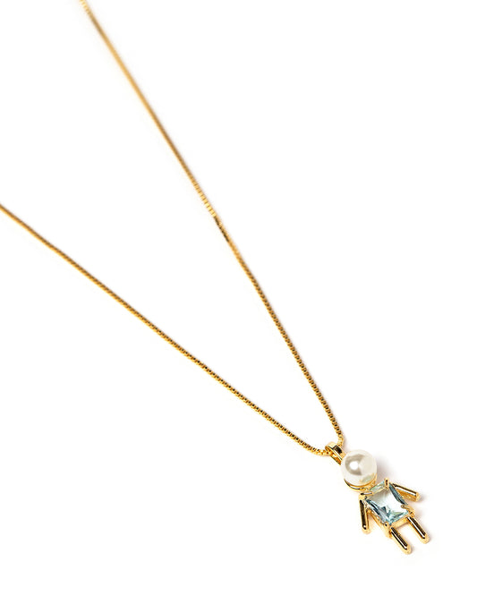 Colar Bambino Pérola Dourado