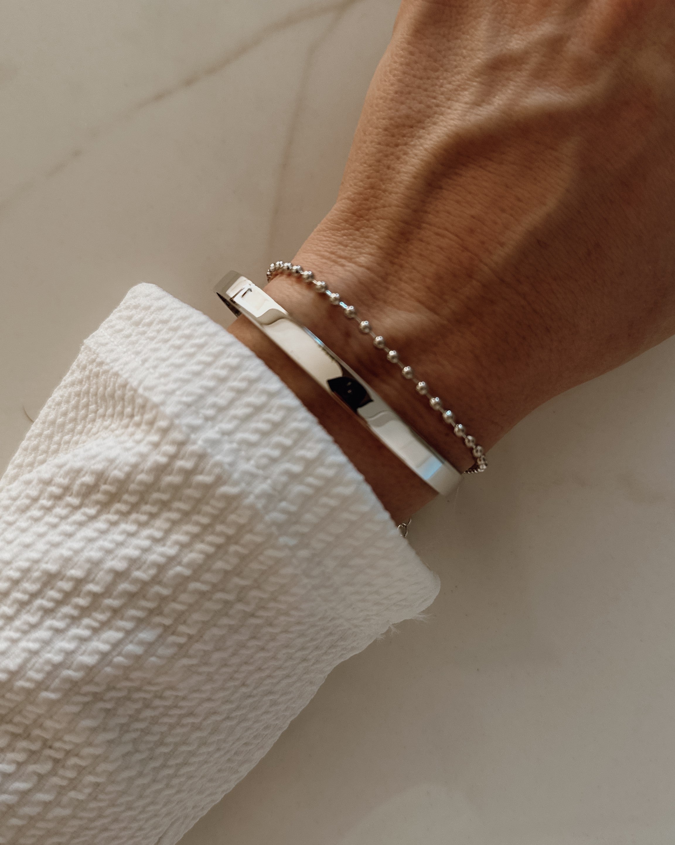 Bracelete Liso Prata