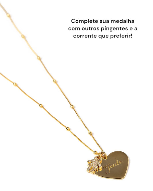 Pingente Heart Personalize Dourada