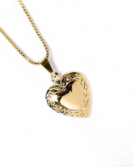 Pingente Mini Relicário Dourado