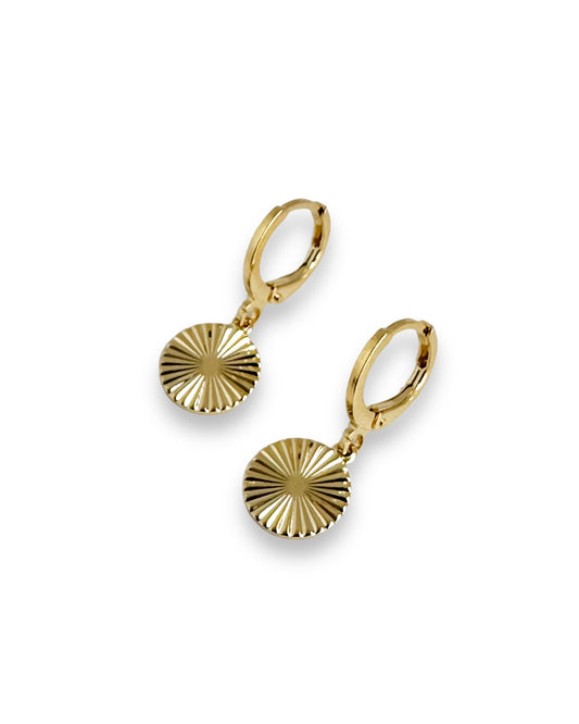 Brinco Argolinha Coin Dourado